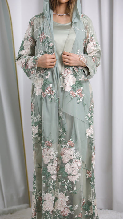 Maya Gown 301 | Sage Bloom