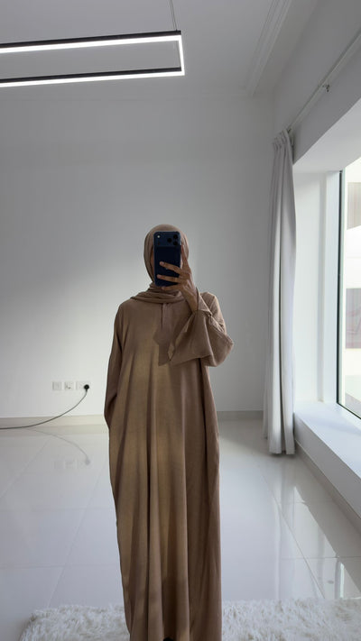 Linen Abaya 401 | Mocha